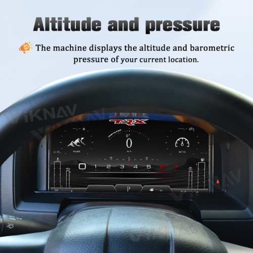 Viknav Car Digital Cluster For Dodge Ram 1500 2500 3500 2013-2018 Linux System Car Digital Speedometer Dashboard Panel Instrument Panel Virtual Cockpit