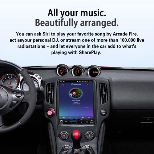 Viknav 12.1" Touch Screen Car Radio For Nissan 370Z ( 2008-2018 ) Multimedia Player Android Auto GPS Navigation Wireless Carplay