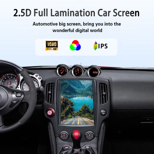 Viknav 12.1" Touch Screen Car Radio For Nissan 370Z ( 2008-2018 ) Multimedia Player Android Auto GPS Navigation Wireless Carplay