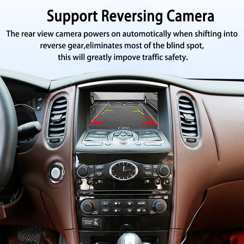 Viknav Linux System Wireless Carplay Android Auto Decorder Box For Infiniti QX50 2013-2016 GPS Navigatipn Original Car Radio Screen