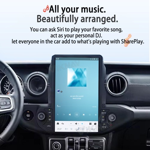 ViKNAV 13.6 Inch Android Car Radio For Jeep Wrangler 2018-2021 Multimedia Player Carplay Screen Navigation Head Unit