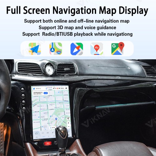 Android System 13.6 Inch Car Radio For Maserati GT 2007-2017 Auto Stereo Wireless Carplay GPS Navigation Multimedia Player Touch Screen (128GB)