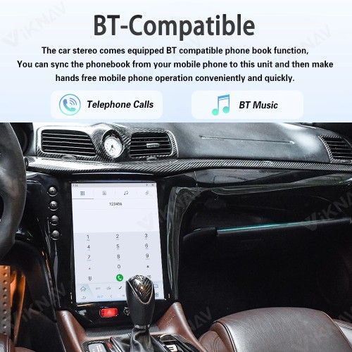Android System 13.6 Inch Car Radio For Maserati GT 2007-2017 Auto Stereo Wireless Carplay GPS Navigation Multimedia Player Touch Screen (128GB)