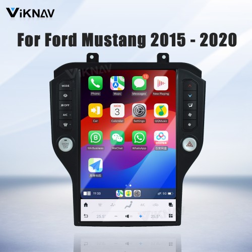 Viknav 14.4 inch Android For Ford Mustang 2015 - 2020 Car Auto Radio Touch Screen GPS Multimedia Player Carplay 4G WIFI Head Unit