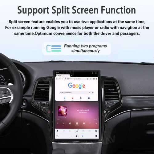 ViKNAV 14.4 Inch Android Car Radio For Jeep Cherokee 2013-2020 CarPlay Touch Screen GPS Navigation Stereo Head Unit With Piano Black