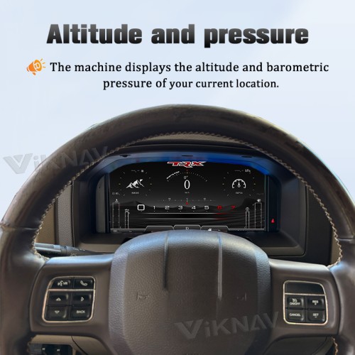 Viknav Car Digital Cluster For Dodge Ram 1500 2500 3500 2008-2012 LCD Car Digital Speedometer Dashboard Panel Instrument Panel Virtual Cockpit