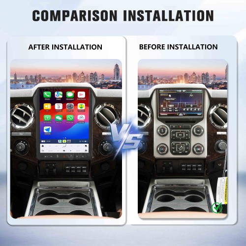 Viknav Car Radio For Ford F250 F350 2013-2016 Touch Stereo Screen GPS Navigation Carplay Multimedia Player Head Unit