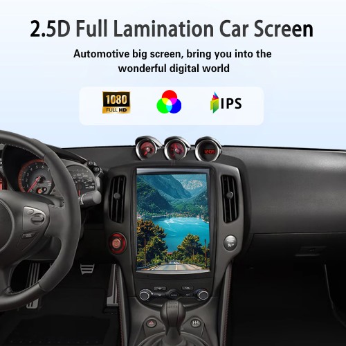 Viknav 12.1" Touch Screen Car Radio For Nissan 370Z ( 2008-2018 ) Multimedia Player Android Auto GPS Navigation Wireless Carplay