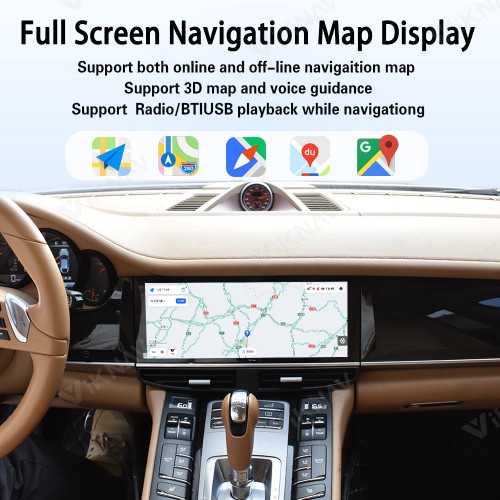 Android System 12.3 Inch Car Radio For Porsche Panamera 2011-2017 Auto Stereo Wireless Carplay GPS Navigation Multimedia Player Touch Screen (128GB)