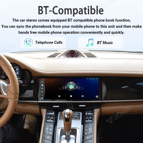 Android System 12.3 Inch Car Radio For Porsche Panamera 2011-2017 Auto Stereo Wireless Carplay GPS Navigation Multimedia Player Touch Screen (128GB)