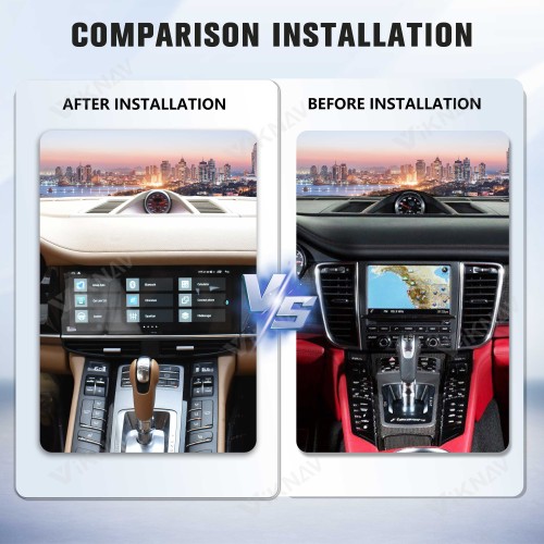 Android System 12.3 Inch Car Radio For Porsche Panamera 2011-2017 Auto Stereo Wireless Carplay GPS Navigation Multimedia Player Touch Screen (128GB)