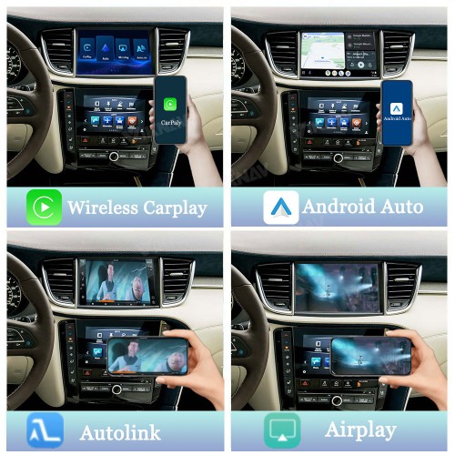 Viknav linux system wireless carplay android auto decoder box for Infiniti QX50 2018-2019 GPS Navigatipn Original Car Radio Screen
