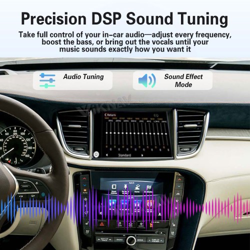 Viknav linux system wireless carplay android auto decoder box for Infiniti QX50 2018-2019 GPS Navigatipn Original Car Radio Screen