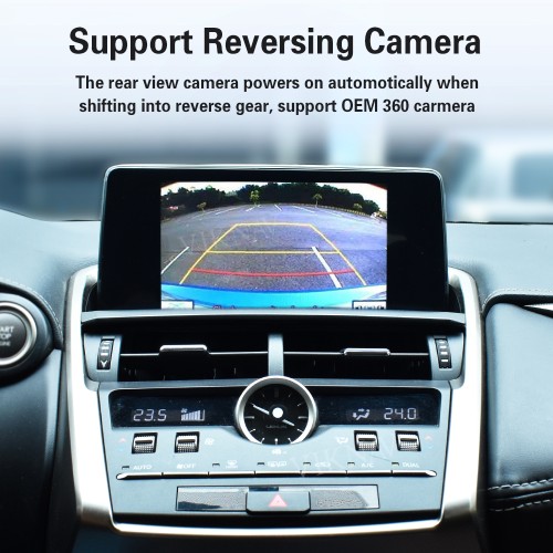 Viknav Linux Interface Box for Lexus NX 2015 -2020 Wireless CarPlay Decoder Android Auto GPS Navigation Original Car Radio Screen