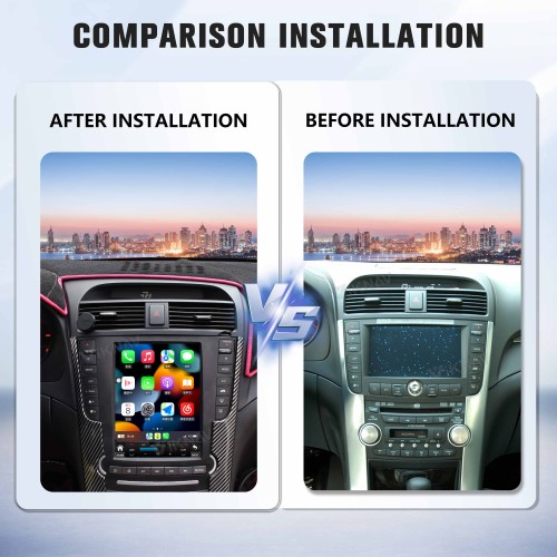 Viknav Android Car Stereo For Honda Acura TL  2004-2008 Car Radio Wireless Carplay Android Auto GPS Navigation Multimedia Player Head Unit 128GB