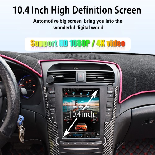Viknav Android Car Stereo For Honda Acura TL  2004-2008 Car Radio Wireless Carplay Android Auto GPS Navigation Multimedia Player Head Unit 128GB