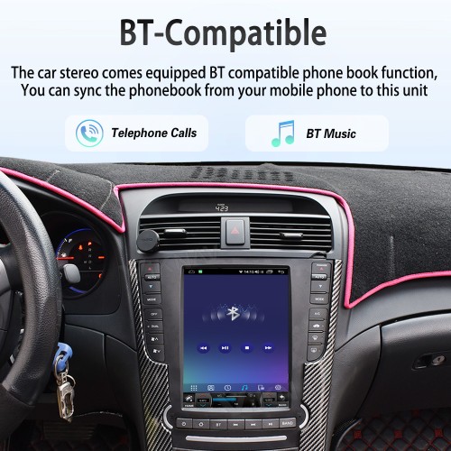 Viknav Android Car Stereo For Honda Acura TL  2004-2008 Car Radio Wireless Carplay Android Auto GPS Navigation Multimedia Player Head Unit 128GB