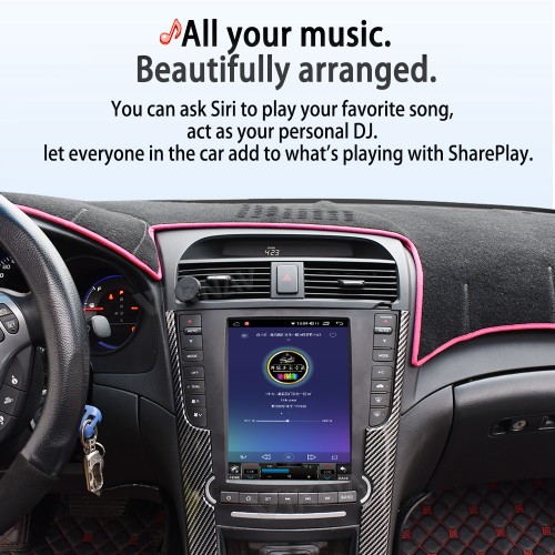 Viknav Android Car Stereo For Honda Acura TL  2004-2008 Car Radio Wireless Carplay Android Auto GPS Navigation Multimedia Player Head Unit 128GB