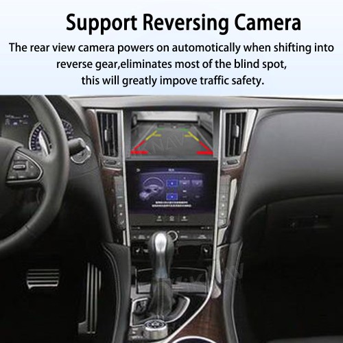 Viknav linux system wireless carplay android auto decoder box for Infiniti Q50L 2015-2019 GPS Navigatipn Original Car Radio Screen