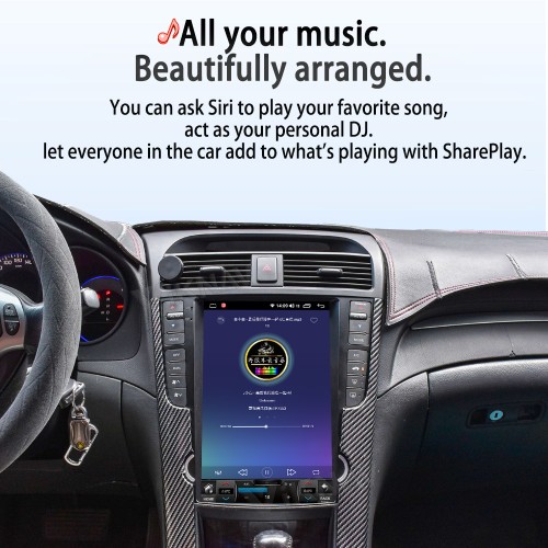 Viknav Android Car Stereo For Honda Acura TL  2004-2008 Car Radio Wireless Carplay Android Auto 12.1 inch screen GPS Navigation Multimedia Player