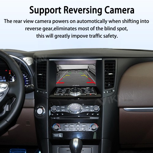 Viknav Linux System Decoder Box for Infiniti FX 2009-2013 Wireless CarPlay Android Auto Upgrade Interface Retain OEM CUE Screen & Functions