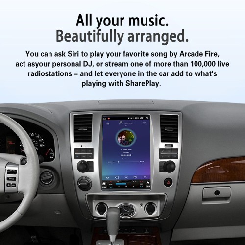 Viknav 12.1" Touch Screen Car Radio For Nissan Armada ( 2009 2010 ) Multimedia Player Android Auto GPS Navigation Wireless Carplay