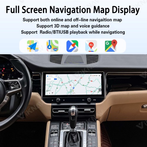 Android System 12.3 Inch Car Radio For Porsche Macan 2013-2017 Auto Stereo Wireless Carplay GPS Navigation Multimedia Player Touch Screen Had Unit(128GB)