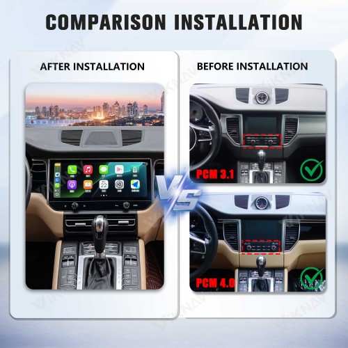 Android System 12.3 Inch Car Radio For Porsche Macan 2013-2017 Auto Stereo Wireless Carplay GPS Navigation Multimedia Player Touch Screen Had Unit(128GB)
