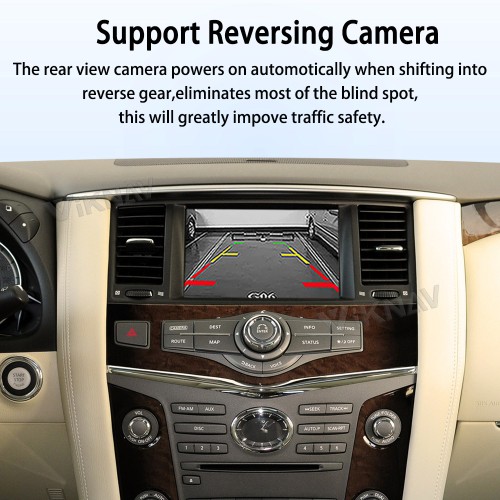 Viknav Linux System Wireless Carplay Android Auto Decorder Box For Infiniti QX 2011-2013 GPS Navigatipn Original Car Radio Screen