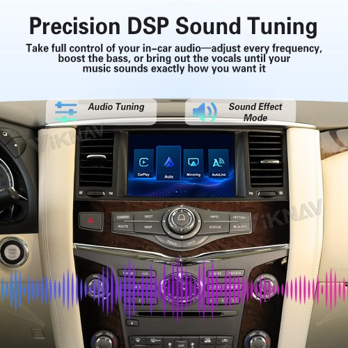 Viknav Linux System Wireless Carplay Android Auto Decorder Box For Infiniti QX 2011-2013 GPS Navigatipn Original Car Radio Screen