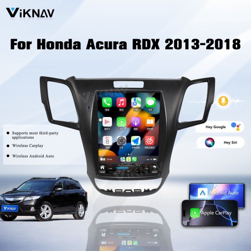 Viknav Android Car Stereo For Honda Acura RDX 2013-2018 Car Radio with 10.4-inch screen Wireless Carplay Android Auto GPS Navigation Multimedia Player