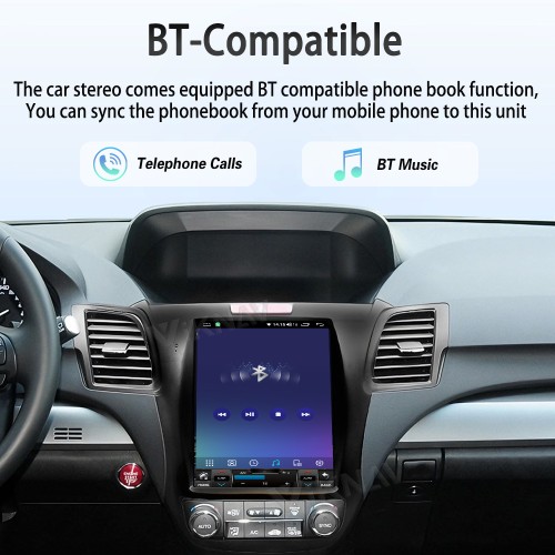 Viknav Android Car Stereo For Honda Acura RDX 2013-2018 Car Radio with 10.4-inch screen Wireless Carplay Android Auto GPS Navigation Multimedia Player