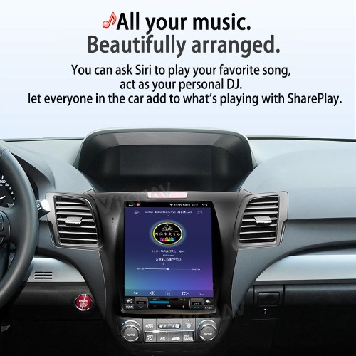 Viknav Android Car Stereo For Honda Acura RDX 2013-2018 Car Radio with 10.4-inch screen Wireless Carplay Android Auto GPS Navigation Multimedia Player