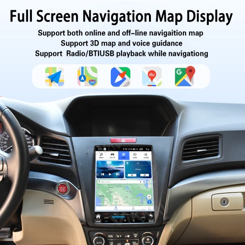 Viknav Android Car Stereo For Honda Acura ILX 2013-2021 Car Radio Wireless Carplay Android Auto GPS Navigation Multimedia Player