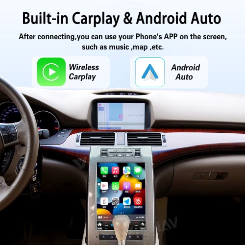 Viknav Android Car Stereo For Honda Acura RL Honda Legend KB1 2 2006-2010 Car Radio Wireless Carplay Android Auto GPS Navigation Multimedia Player Head Unit 128GB