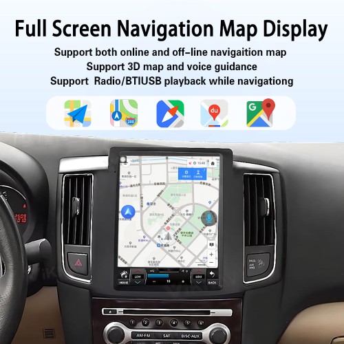 Viknav 10.4" Touch Screen Car Radio For Nissan MAXIMA ( 2008 2009 2010 2011 2012 ) Multimedia Player Android Auto GPS Navigation Wireless Carplay
