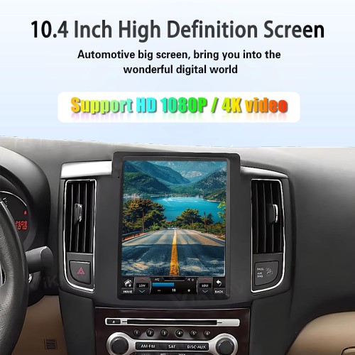 Viknav 10.4" Touch Screen Car Radio For Nissan MAXIMA ( 2008 2009 2010 2011 2012 ) Multimedia Player Android Auto GPS Navigation Wireless Carplay