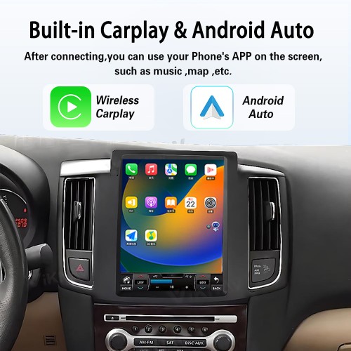 Viknav 10.4" Touch Screen Car Radio For Nissan MAXIMA ( 2008 2009 2010 2011 2012 ) Multimedia Player Android Auto GPS Navigation Wireless Carplay