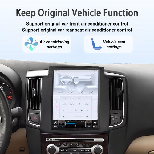 Viknav 10.4" Touch Screen Car Radio For Nissan MAXIMA ( 2008 2009 2010 2011 2012 ) Multimedia Player Android Auto GPS Navigation Wireless Carplay