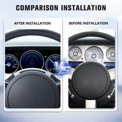 Viknav Digital Cluster Car Speedometer For Phantom Family 2004- 2013 Linux System Car Instrument Cluster Screen Instrument Replacement