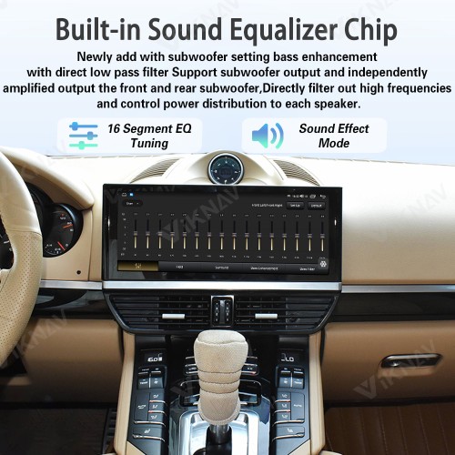 Android System 12.3 Inch Car Radio For Porsche Cayenne 2011-2017 Auto Stereo Wireless Carplay GPS Navigation Multimedia Player Touch Screen (128GB)