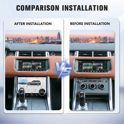 Viknav LCD 10.4 Inch AC Panel Touch Screen For Land Rover Range Rover Sport L494 2013-2017 Digital Display Air Conditioning Switch Climate Control Dashboard