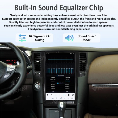 Viknav 14.4 Inch Car Radio For Infiniti FX35 2009-2013 Multimedia Player GPS Carplay 4G WIFI Head Unit Stereo Receiver