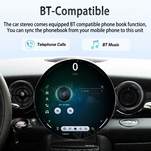 Viknav 11.7 Inch Android  For BMW Mini Cooper R56 R60 2007-2016 Car Radio Multimedia Player Auto Stereo Video GPS navigation Head Unit