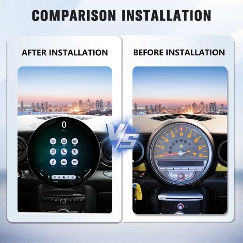Viknav 11.7 Inch Android  For BMW Mini Cooper R56 R60 2007-2016 Car Radio Multimedia Player Auto Stereo Video GPS navigation Head Unit