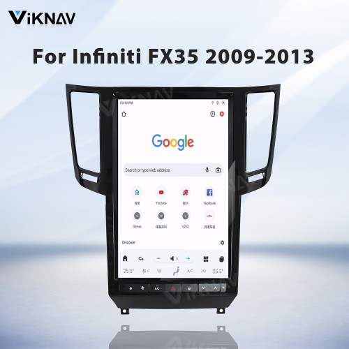 Viknav 14.4 Inch Car Radio For Infiniti FX35 2009-2013 Multimedia Player GPS Carplay 4G WIFI Head Unit Stereo Receiver