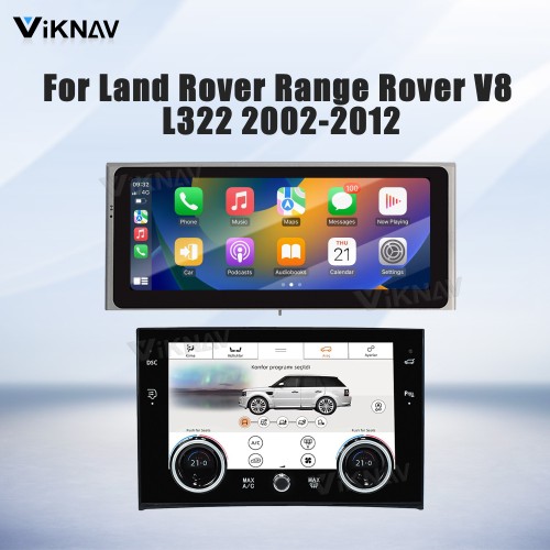 Viknav 10.25 inch Android Radio For Land Rover Range Rover V8 L322 2002-2012 Multimedia Player GPS Navigation Stereo Wireless Carplay Android Auto Touch Screen