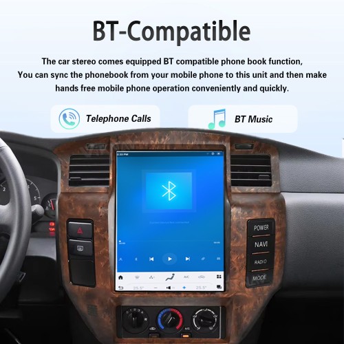 Viknav 12.1" Touch Screen Car Radio For Nissan Patrol Y61 ( 2004 - 2019 ) Multimedia Player Android Auto GPS Navigation Wireless Carplay