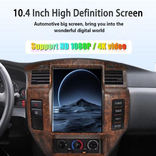 Viknav 12.1" Touch Screen Car Radio For Nissan Patrol Y61 ( 2004 - 2019 ) Multimedia Player Android Auto GPS Navigation Wireless Carplay