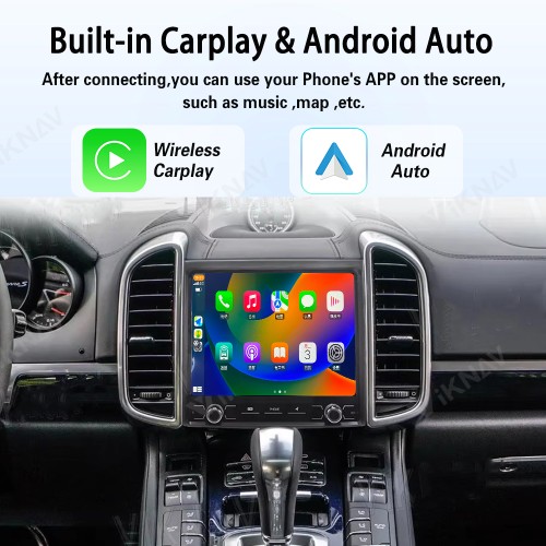 8.8 Inch Car Radio For Porsche Cayenne 2010-2017 Android System Auto Stereo Wireless Carplay GPS Navigation Multimedia Player Touch Screen Head Unit (128GB)